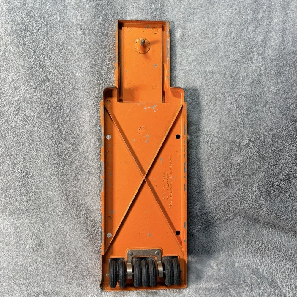 Hubley Low Boy Semi Trailer Orange Vintage Toy Trailer Only No. 506